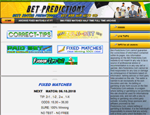 Tablet Screenshot of bet-predictions.com